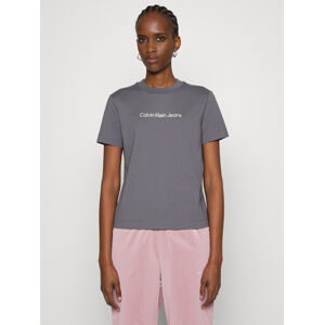 Calvin Klein dámské šedé tričko - XS (PTP)